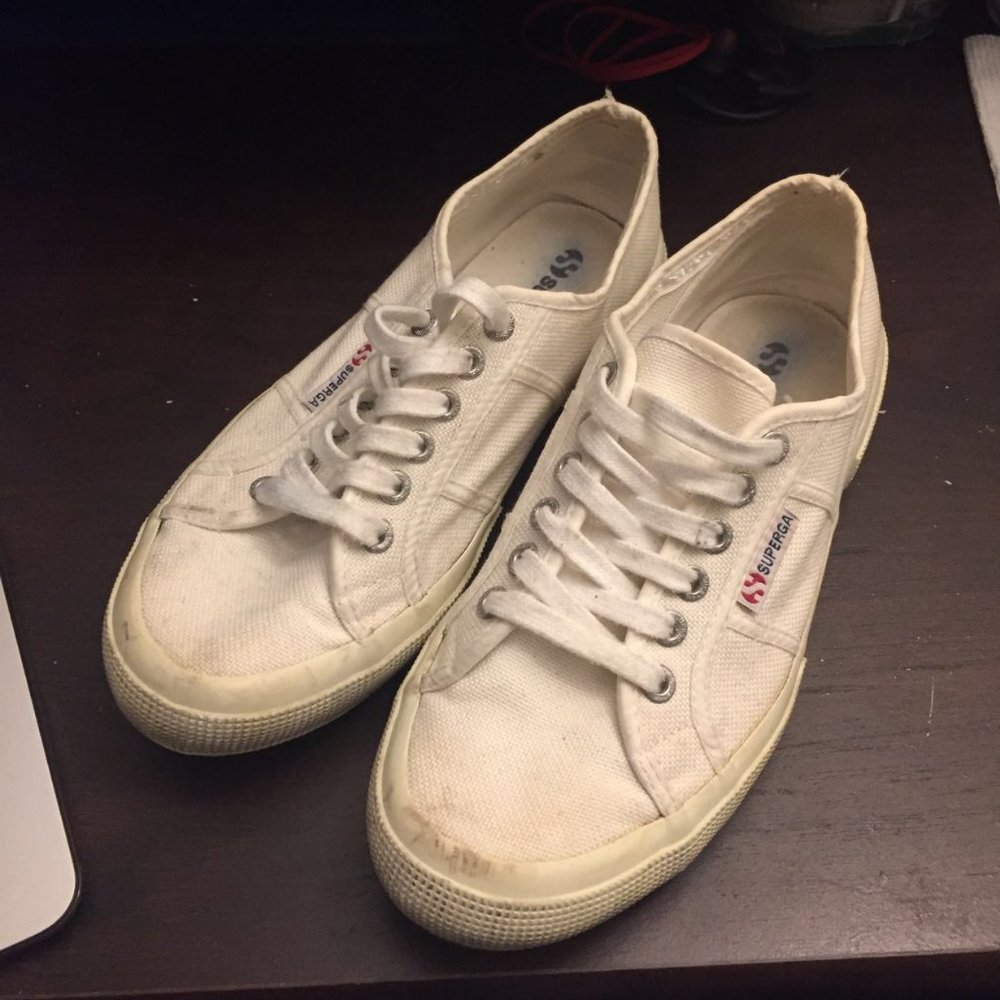 Superga White Canvas Sneakers